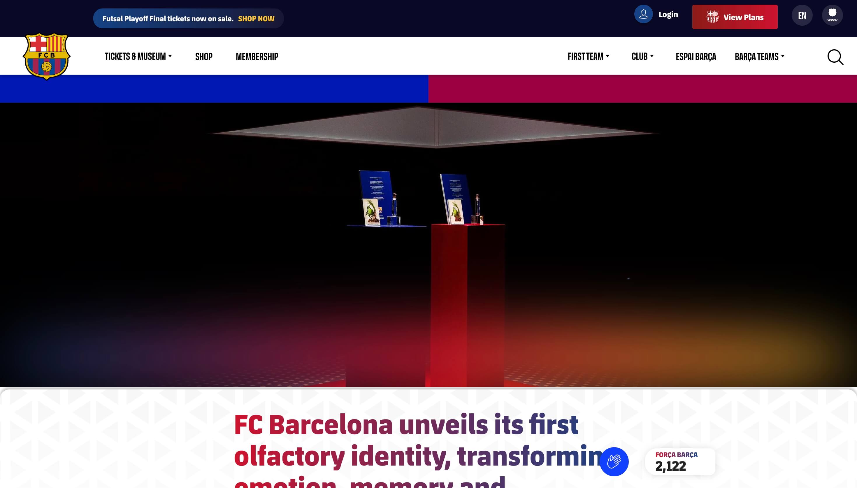 FC Barcelona — olfactory identity